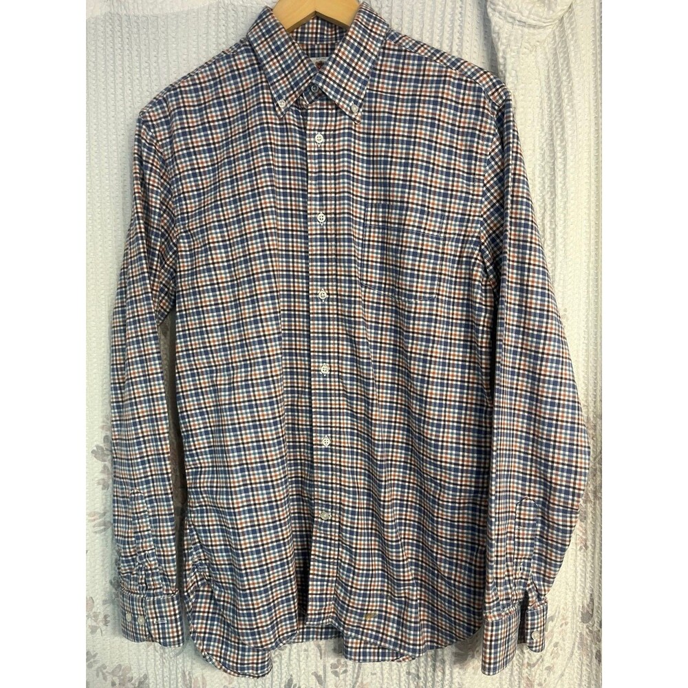 Men’s Alan Paine England Plaid Button Down Shirt  M